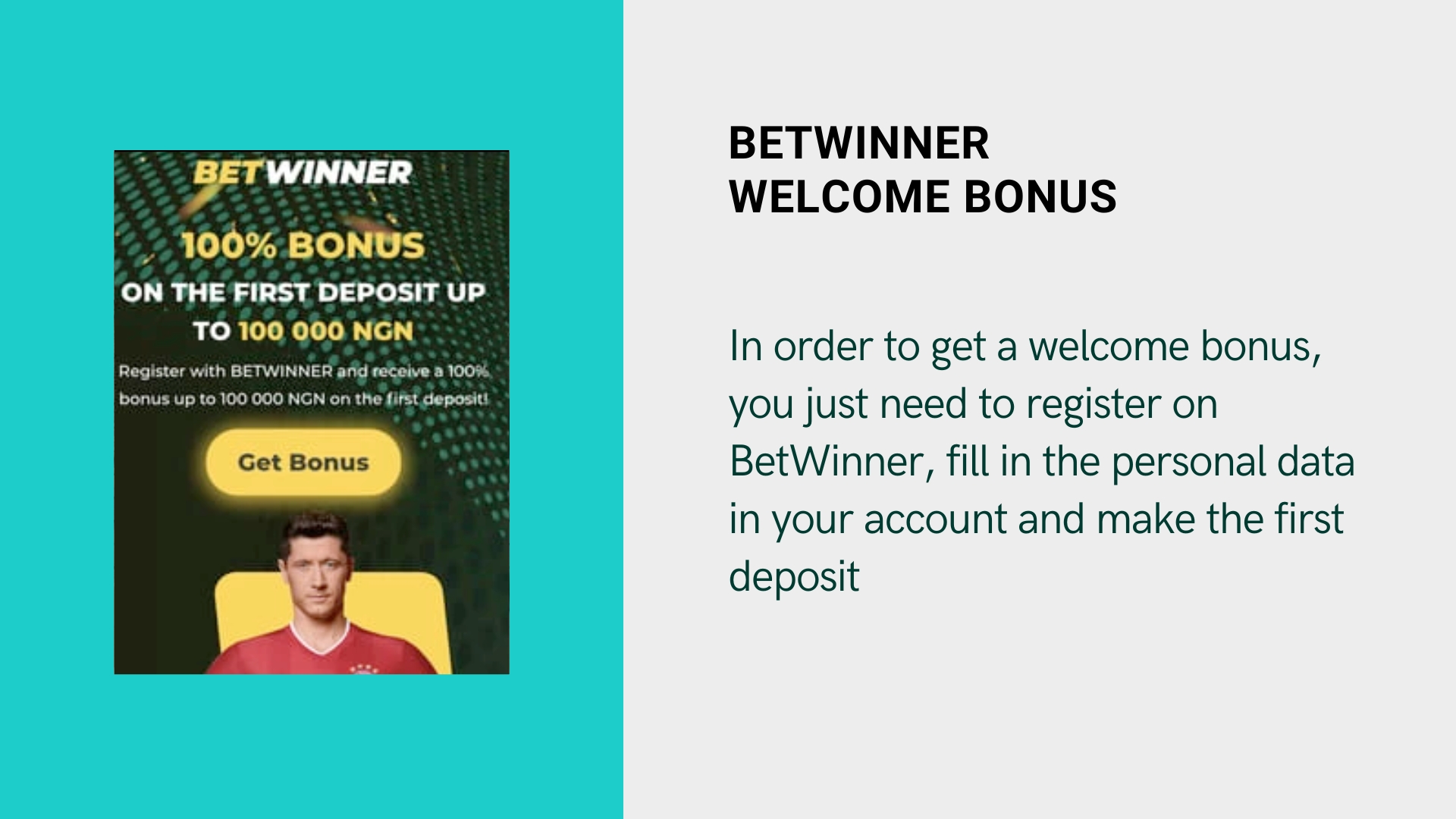 Betwinner Welcome bonus