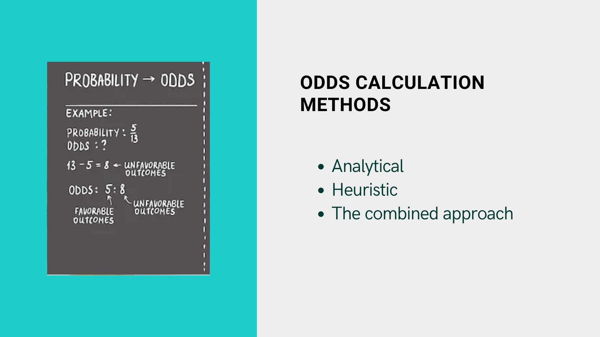 Odds calculation methods