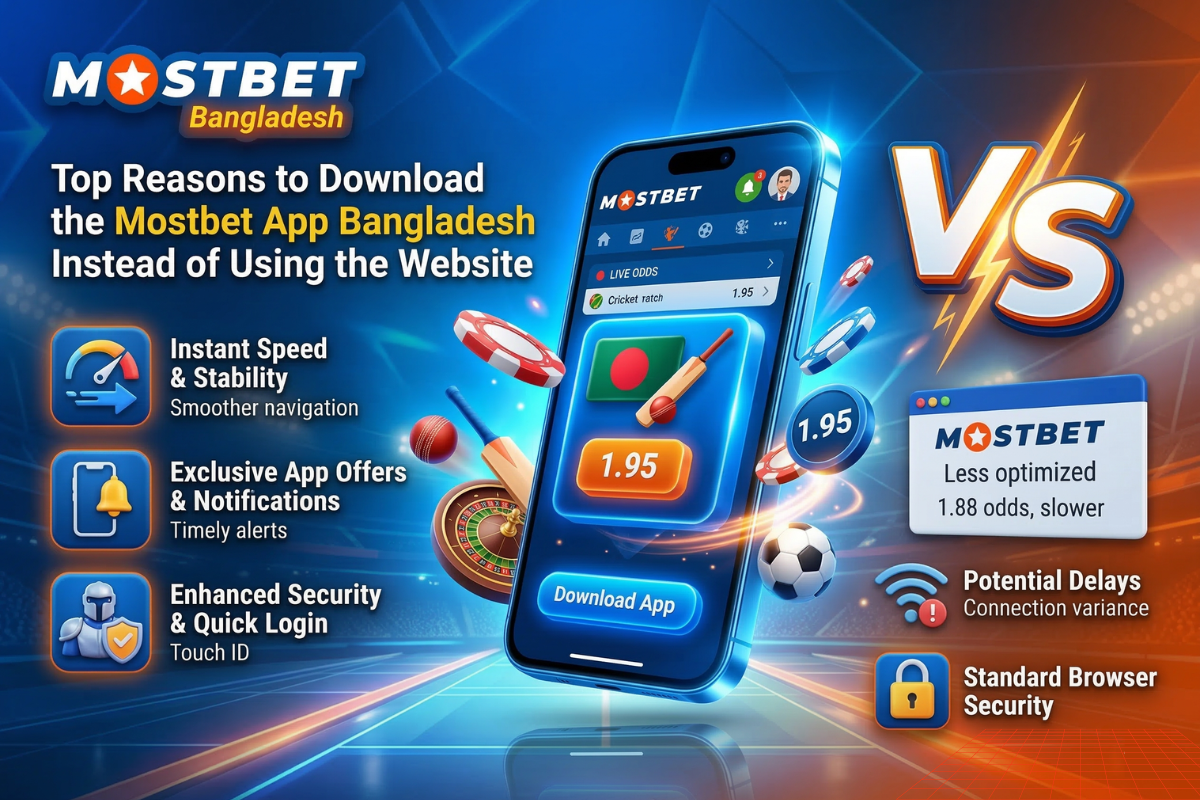 Top Reasons to Download the Mostbet App Bangladesh Instead of Using the Website